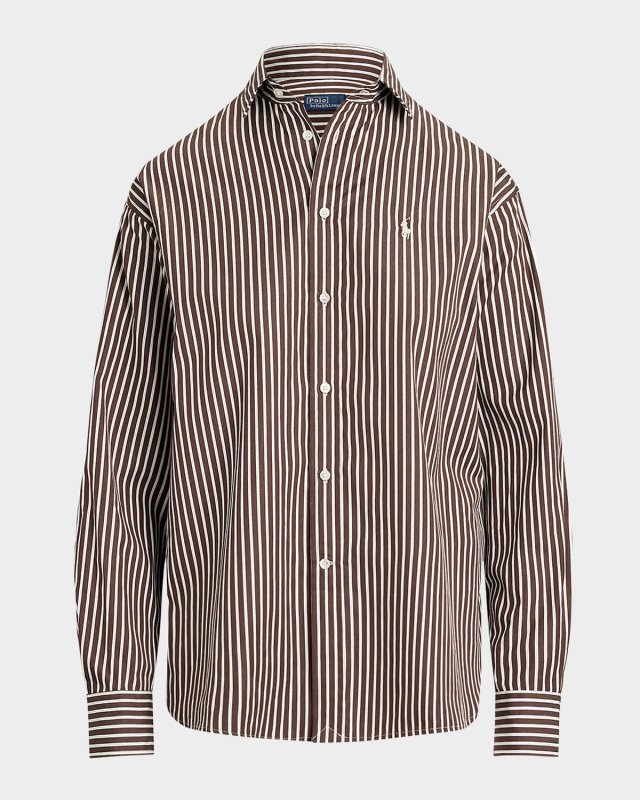 Relaxed-Fit Striped Cotton Shirt